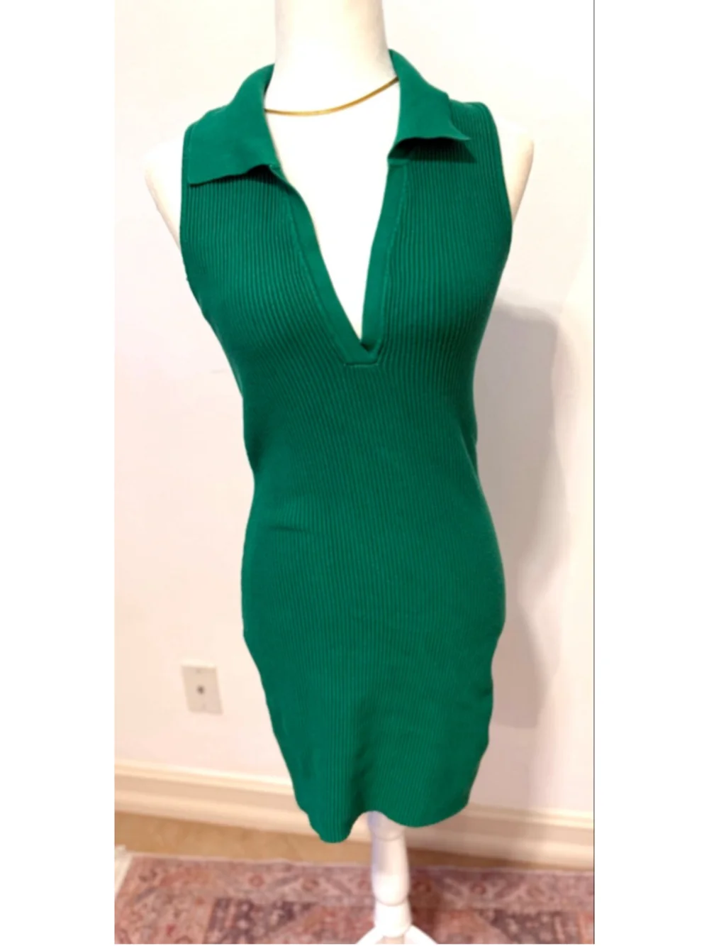 House Of Harlow 1960 Dresses | Women's House Of Harlow 1960 Green Ribbed Knit Mini Dress M | Color: Green | Size: M | Pm-92976056's Closet